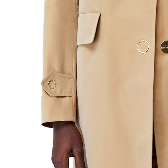 Burberry Press-stud Detail Cotton Gabardine Coat - Picture 6 of 8
